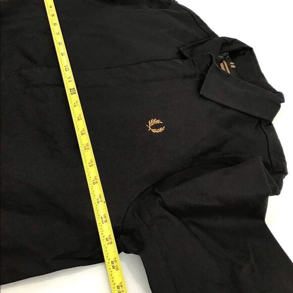 Fred Perry Black Twill Zip-Through Mac Coat New With Tag Size Medium - Picture 16 of 16